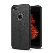 Smcase iPhone SE Deri Dokulu Silikon thumbnail 1