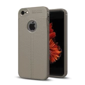Smcase iPhone SE Deri Dokulu Silikon thumbnail 2