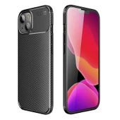 Smcase iPhone 13 Mini Kılıf Negro Karbon Silikon thumbnail 1