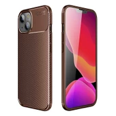 Smcase iPhone 13 Mini Kılıf Negro Karbon Silikon thumbnail 4
