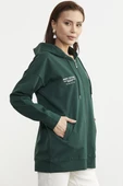 Fermuarlı Oversize Sweat - Yeşil thumbnail 4