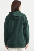 Fermuarlı Oversize Sweat - Yeşil thumbnail 6