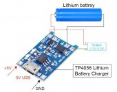 TP4056 1A Lipo – Li-on Pil Şarj Devresi Micro USB(Sarj Korumalı) thumbnail 2