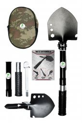 Kamp Küreği, Katlanır Multi Çelik Kürek, Çekiç, Çapa, Multitools Katlanır Kürek thumbnail 1