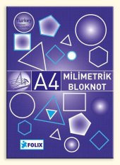 MİLİMETRİK Bloknot A4 MAVİ 30 Yaprak thumbnail 1