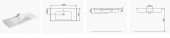 Seramiksan Luna Flat Lavabo 80Cm thumbnail 2