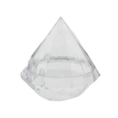 12 Adet 7x6,Cm Elmas Plastik Kutu Piramit thumbnail 6