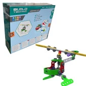 Build Technic Set, 77 Parça Tak-Sök Helikopter Block Yapı Seti thumbnail 5