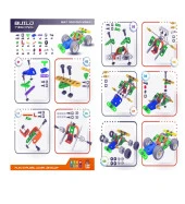 Build Technic Set, 58 Parça Tak-Sök Go-Kart Arabası Block Yapı Seti thumbnail 5