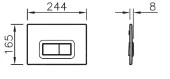 VitrA  Kumanda Paneli Loop R 740-0680 Parlak Krom thumbnail 3