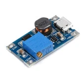 MT3608 Micro USB DC-DC Voltaj Yükseltici Modül - USB Soketli - 2A thumbnail 7