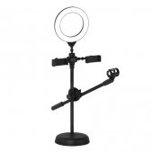 Zore Dual Small Light Işıklı Telefon Tutucu 9cm Ring Light thumbnail 5