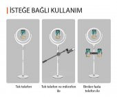Zore F-539A Işıklı Telefon Tutucu Ring Light thumbnail 9