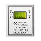 Magicvoice 6 Melodili USB Duvar Tipi Programlı Akıllı Dijital Okul Saati 24 Ders Programlanabilir thumbnail 2