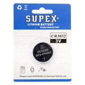 Supex CR3032 3 Volt Lityum Pil Tekli thumbnail 1