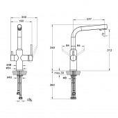 Artema A42144 Split Dual-Flow Mutfak Bataryası thumbnail 2