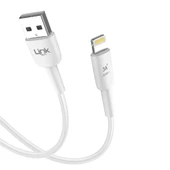 Linktech K601 Safe USB - iPh Lightning 3A Data ve Şarj Kablosu 1mt Beyaz thumbnail 2