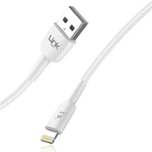 Linktech K601 Safe USB - iPh Lightning 3A Data ve Şarj Kablosu 1mt Beyaz thumbnail 3