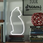 Mustard Cat Led Işık thumbnail 2