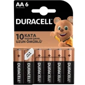 Duracell Basic AA Kalem Pil 6'lı thumbnail 1