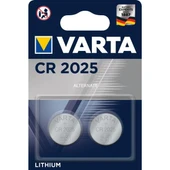 Varta CR 2025 3 Volt Lityum Pil 2'li thumbnail 3