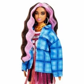 Barbie Extra - Ekose Ceketli Bebek HDJ46 thumbnail 4