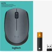 LOGITECH M170 USB SİYAH KABLOSUZ MOUSE 910-004642 thumbnail 8