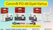 Canon PG-46 Pixma E404/E414/E464/E484 Siyah Kartuş thumbnail 6