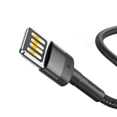 Baseus CALKLF-GG1 Cafule 2.4 A Lightning 1 Metre Şarj Kablosu Siyah thumbnail 2