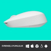 Logitech M171 Kablosuz Optik Mouse - Beyaz thumbnail 4