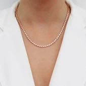 Gümüş Rose Pullu Arpa Zincir SL3757 thumbnail 3