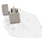 Zippo Armor Case Antique Silver Çakmak thumbnail 4