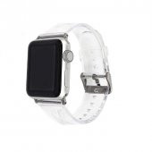 ​​​Apple Watch 40mm KRD-13 Şeffaf Silikon Kordon thumbnail 1
