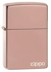 Zippo Rose Gold Classic Logo Çakmak thumbnail 1