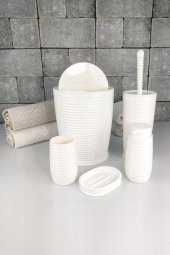 Digithome 5 Parça Banyo Seti Beyaz 486 - OKY-1070 thumbnail 3