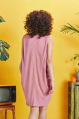 Bohem Stil Kısa Salaş Tunik Elbise thumbnail 5
