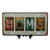 Dekoratif 3D Metal Plaka Home 30cm thumbnail 4