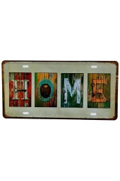 Dekoratif 3D Metal Plaka Home 30cm thumbnail 5