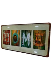Dekoratif 3D Metal Plaka Home 30cm thumbnail 7