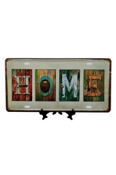 Dekoratif 3D Metal Plaka Home 30cm thumbnail 8