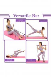 Buffer Portable Pilates Bar Egzersiz Çubuğu thumbnail 2