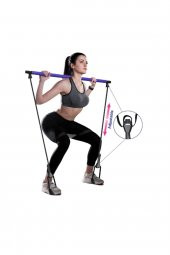 Buffer Portable Pilates Bar Egzersiz Çubuğu thumbnail 4