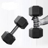 Buffer Plastik Köşeli Dambıl Set - Dumbbell Set 2X3 Kg thumbnail 2