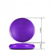 Leyaton Denge Diski Balance Trainer Denge Topu Pilates Balans Disk Mor thumbnail 2