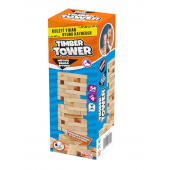 Timber Tower Denge Jenga 54 Parça Ahşap Denge Kule Oyunu thumbnail 1
