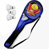 Çantalı Bedminton Seti 2 Raket 3 Top Badminton Seti Mavi Renk thumbnail 1