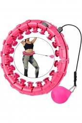 Akıllı Hulahop Çemberi 24 Parçalı 360 Derece Ayarlanabilen Masajlı Zayıflama Spor Halkası Pembe Ren thumbnail 1