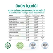 Alfa Gliserofosfokolin Kapsül (ALPHA GLYCERYLPHOSPHORYLCHOLİNE CAPSULE) 60 Adet thumbnail 3