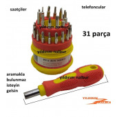 Saatçi Tornavida Set 31 Parça Telefoncu Tornavida Takımı thumbnail 3