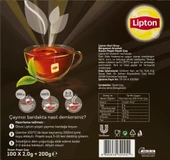 Lipton Earl Grey Bardak Poşet Cay 100lü X 2 Adet thumbnail 2